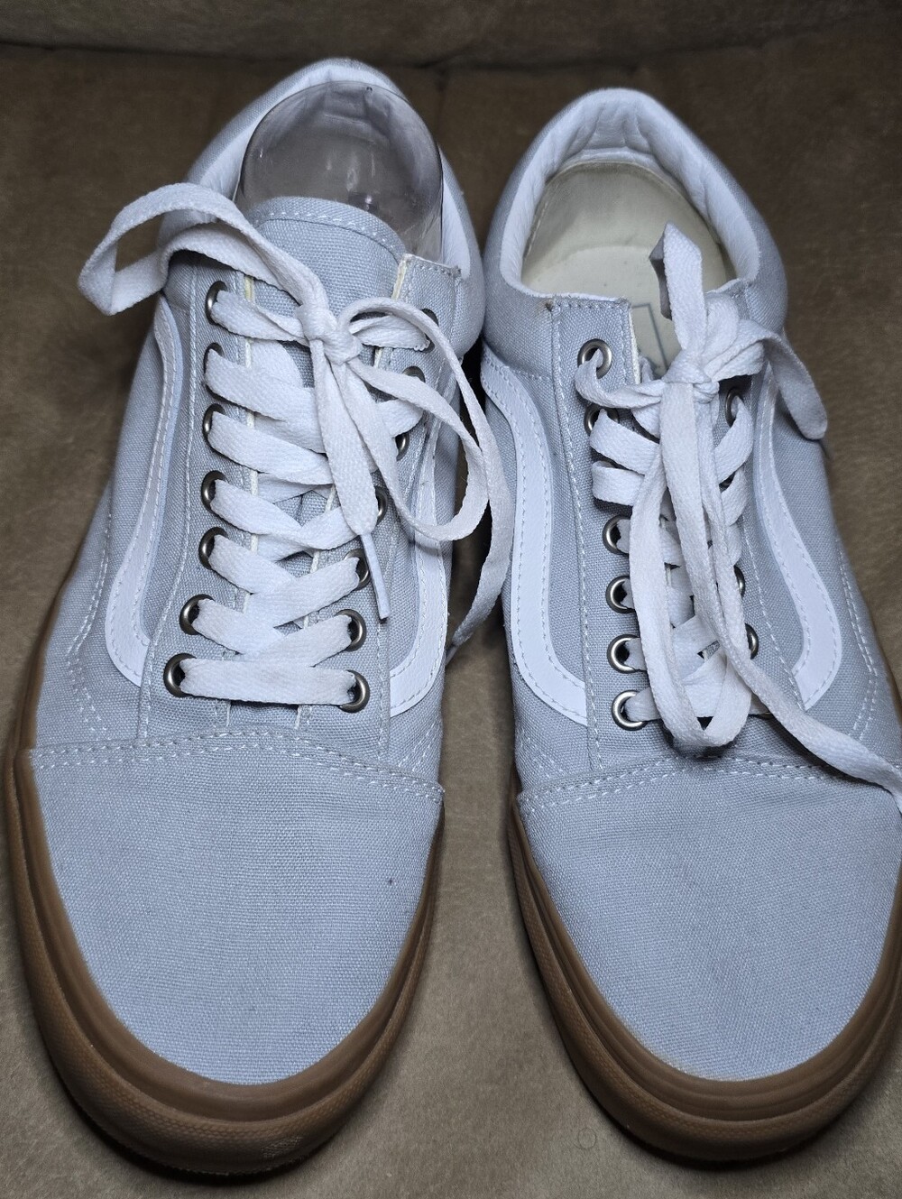 Vans Off The Wall Casual Men's Gray Canvas Sneakers Men's 9.5 Women's Size 11